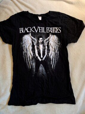 BLACK VEIL BRIDES Graphic Tee T Shirt Women's M Medium Girls Band Rock Music